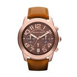  | Michael Kors Mercer Brown Leather Strap Chocolate Dial Chronograph Quartz Watch for Gents - MK2265 | Watches | Michael Kors | OneHub