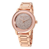  | Michael Kors Kinley Rose Gold Stainless Steel Crystal Pave Dial Quartz Watch for Ladies - MK6210 | Watches | Michael Kors | OneHub