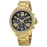  | Michael Kors Wren Gold Stainless Steel Blue Dial Chronograph Quartz Watch for Ladies - MK6291 | Watches | Michael Kors | OneHub