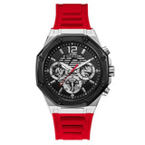  | Guess Momentum Red Silicone Strap Black Dial Chronograph Quartz Watch for Gents - GW0263G3 | Watches | Guess | OneHub