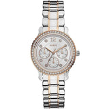  | Guess Enchanting Two-tone Stainless Steel Silver Dial Quartz Watch for Ladies - W0305L3 | Watches | Guess | OneHub