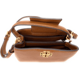  | Tory Burch Britten Small Satchel Brown -TB136138 | Handbags | Tory Burch | OneHub