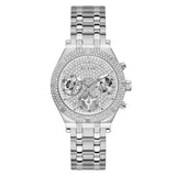  | Guess Heiress Silver Stainless Steel White Dial Chronograph Quartz Watch for Ladies - GW0440L1 | Watches | Guess | OneHub