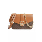  | Michael Kors Carmen Small Monogram Flap Crossbody Bag In Brown - 35S2GNMCOB | Handbags | Michael Kors | OneHub