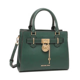  | Michael Kors Hamilton Small Leather Satchel Shoulder Bag In RacIng Green - 35T1GHMS1L | Handbags | Michael Kors | OneHub