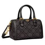 Tory Burch Petite T Monogram Jacquard Barrel Bag In Black - 152131