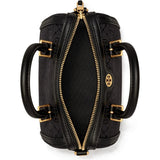 Tory Burch Petite T Monogram Jacquard Barrel Bag In Black - 152131