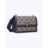  | Tory Burch-T monogram Jacquard Shoulder Bag In Navy - 152299 | Handbags | Tory Burch | OneHub