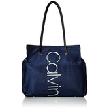  | Calvin Klein Mallory Nylon North/South Vertical BrandIng Tote In Navy - H8JBE8XR | Handbags | Calvin Klein | OneHub