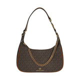 Michael Kors Piper Monogram Shoulder Bag In Brown/Acorn - 32F2G91C1B