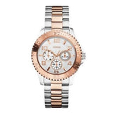  | Guess BFF Multifunction Two-tone Stainless Steel White Dial Quartz Watch for Ladies - W0231L5 | Watches | Guess | OneHub