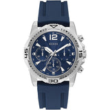  | Guess Commander Blue Silicone Strap Blue Dial Chronograph Quartz Watch for Gents - GW0211G1 | Watches | Guess | OneHub