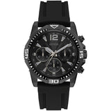  | Guess Commander Black Silicone Strap Black Dial Chronograph Quartz Watch for Gents - GW0211G3 | Watches | Guess | OneHub