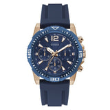  | Guess Commander Blue Silicone Strap Blue Dial Chronograph Quartz Watch for Gents - GW0211G4 | Watches | Guess | OneHub