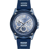  | Guess Delta Blue Silicone Strap Blue Dial Quartz Watch for Gents - GW0051G4 | Watches | Guess | OneHub