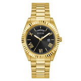  | Guess Connoisseur Gold Stainless Steel Black Dial Quartz Watch for Gents - GW0265G3 | Watches | Guess | OneHub