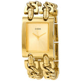  | Guess Heavy Metal Gold Stainless Steel Gold Dial Quartz Watch for Ladies - W1117L2 | Watches | Guess | OneHub