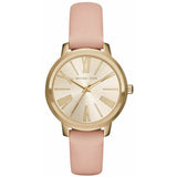  | Michael Kors Hartman Pink Leather Strap Gold Dial Quartz Watch for Ladies - MK-2558 | Watches | Michael Kors | OneHub