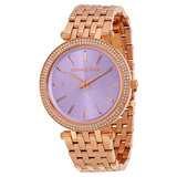  | Michael Kors Darci Rose Gold Stainless Steel Purple Dial Quartz Watch for Ladies - MK-3400 | Watches | Michael Kors | OneHub