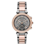  | Michael Kors Parker Two-tone Stainless Steel Grey Dial Chronograph Quartz Watch for Ladies - MK-6440 | Watches | Michael Kors | OneHub