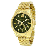  | Michael Kors Lexington Gold Stainless Steel Green Dial Chronograph Quartz Watch for Gents - MK-8446 | Watches | Michael Kors | OneHub