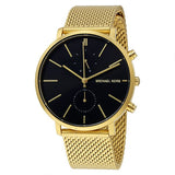  | Michael Kors Jaryn Gold Mesh Bracelet Black Dial Chronograph Quartz Watch for Gents - MK-8503 | Watches | Michael Kors | OneHub