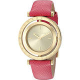  | Michael Kors Averi Red Leather Strap Gold Dial Quartz Watch for Ladies - MK-2525 | Watches | Michael Kors | OneHub