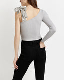  | River Island Silver Sequin Asymmetric Top | Top | River Island | OneHub