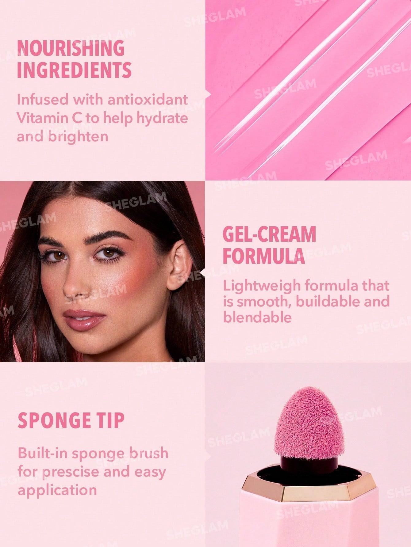  | SHEIN SHEGLAM Color Bloom Liquid Blush | Brush | SheGlam | OneHub