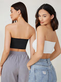  | SHEIN BASICS 2 Pack Crop Tube Top | Top | Shein | OneHub