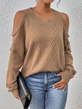  | SHEIN LUNE Cold Shoulder Chain Detail Sweater | Sweater | Shein | OneHub