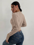  | SHEIN Priv̩ Cable Knit Crop Sweater | Top | Shein | OneHub