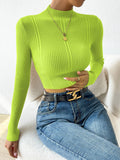  | SHEIN Priv̩ Mock Neck Cable Knit Crop Sweater | Top | Shein | OneHub