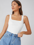  | Shein Basics Square Neck Solid Tank Top | Top | Shein | OneHub