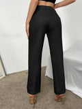 Shein High Waist Seam Detail Pants