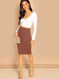 Shein Slim Fit Pencil Skirt