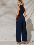  | Shein Tie Neck Pocket Detail Sleeveless Jumpsuit | Jumpsuit | Shein | OneHub