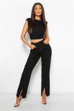 Boohoo Split Front Jean