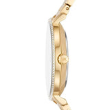 Michael Kors Pyper Gold Stainless Steel Mother Of Pearl Dial Quartz Watch for Ladies - MK1065