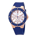  | Guess Overdrive Blue Silicone Strap White Dial Chronograph Quartz Watch for Ladies - W0149L5 | Watches | Guess | OneHub