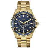  | Guess Chaser Gold Stainless Steel Blue Dial Quartz Watch for Gents - W0172G5 | Watches | Guess | OneHub