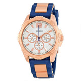  | Guess Intrepid 2 Two-tone Silicone Strap White Dial Quartz Watch for Ladies - W0325L8 | Watches | Guess | OneHub