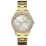  | Guess Dazzler Gold Stainless Steel Silver Dial Quartz Watch for Ladies - W0335L2 | Watches | Guess | OneHub