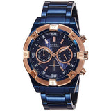  | Guess Jolt Blue Stainless Steel Blue Dial Chronograph Quartz Watch for Gents - W0377G4 | Watches | Guess | OneHub