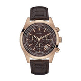  | Guess Pursuit Brown Leather Strap Brown Dial Chronograph Quartz Watch for Gents - W0500G3 | Watches | Guess | OneHub