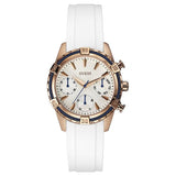  | Guess Catalina White Silicone Strap White Dial Chronograph Quartz Watch for Ladies - W0562L1 | Watches | Guess | OneHub