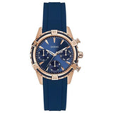  | Guess Catalina Blue Silicone Strap Blue Dial Chronograph Quartz Watch for Ladies - W0562L3 | Watches | Guess | OneHub