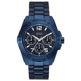  | Guess Flagship Blue Stainless Steel Blue Dial Chronograph Quartz Watch for Gents - W0601G2 | Watches | Guess | OneHub