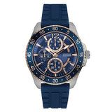  | Guess Jet Blue Silicone Strap Blue Dial Quartz Watch for Gents - W0798G2 | Watches | Guess | OneHub