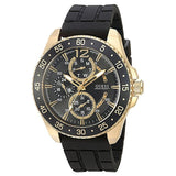  | Guess Jet Black Silicone Strap Black Dial Quartz Watch for Gents - W0798G3 | Watches | Guess | OneHub